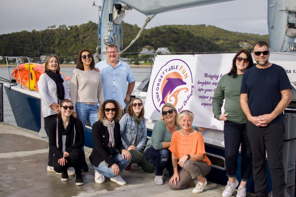 Two Whangarei-based companies booked in a day of surprise activities to reward their staff. Boat trip out into the Bay of Islands was on the cards